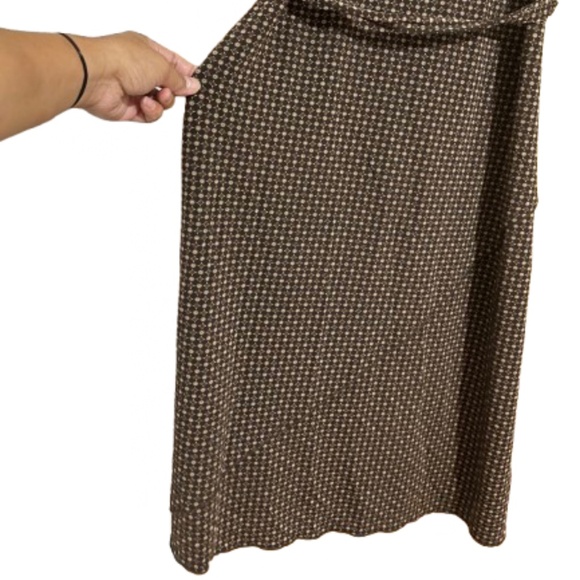 Gap Women’s Retro Faux Wrap MIDI Dress w/ Waist Tie Fall Casual Dress Sz-M - Picture 3 of 7